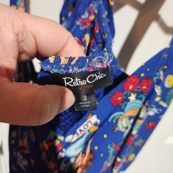 Retro chic mermaid halter romper - Picture 6 of 7